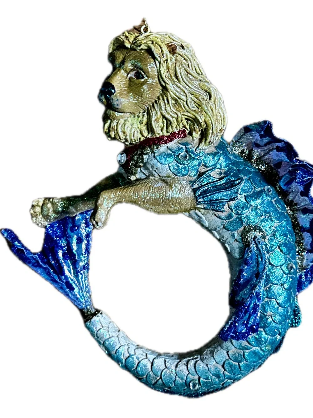 December Diamonds ~ “Leo The Lion Fish” ~ Multi-Colors ~ Glass Ornament New